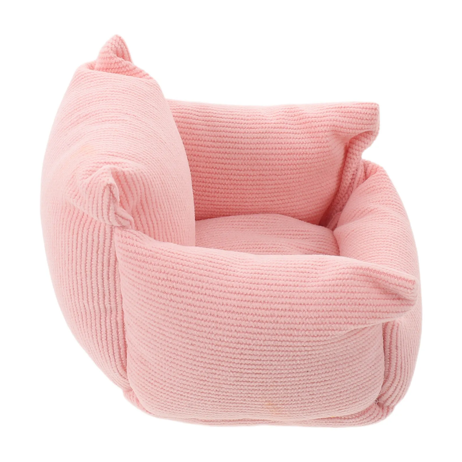 

1:12 Scale Miniature Armchair Retro Style Cozy Upholstered Tiny Couch Living Room Scene Miniature Furniture Accessory