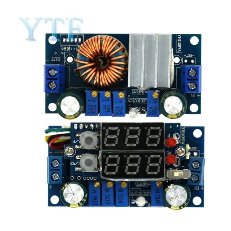 DC-DC Step Down CC/CV Charging Module Dual LED Display 5A MPPT Solar Panel Controller