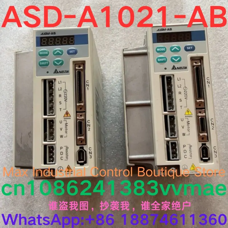 

Second-hand test OK Servo drive, 90% new! ASD-A1021-AB