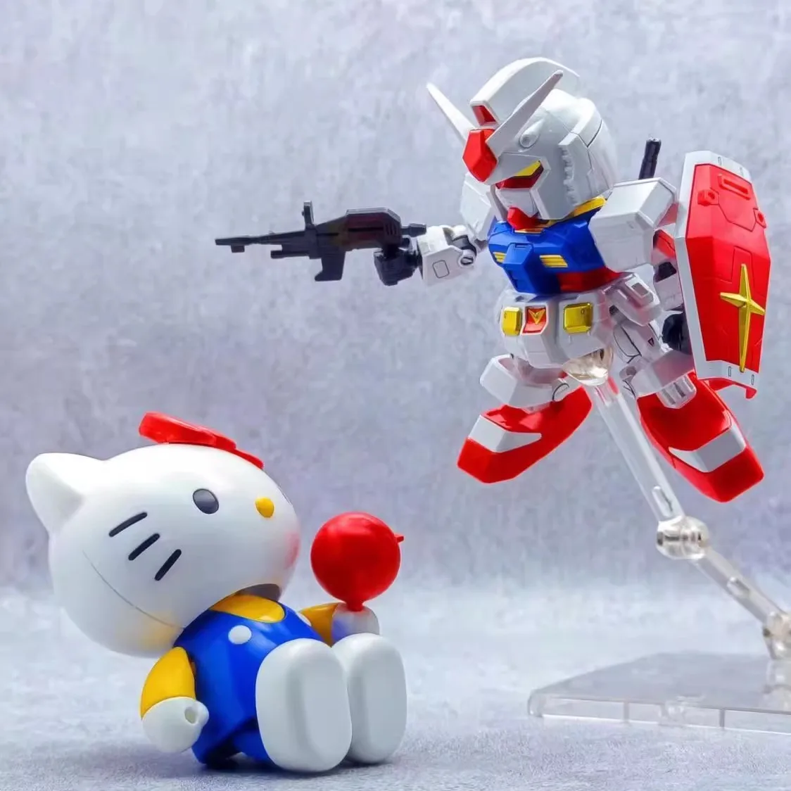 RX-78-2 Hellos Kittys SD SDCS EX Assembly 1/144MG Model EX-STANDARD Movable Joints Collectible Robot Mecha Kits Models Toy Gifts