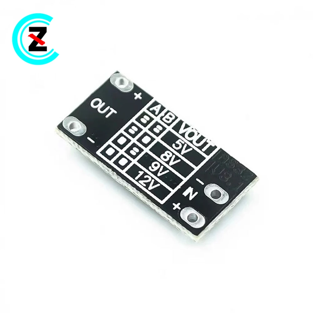 Módulo Mini DC-DC Boost, 3.7V a 12V, Suporta 5V, 8V, Saída 9V, Bateria de lítio