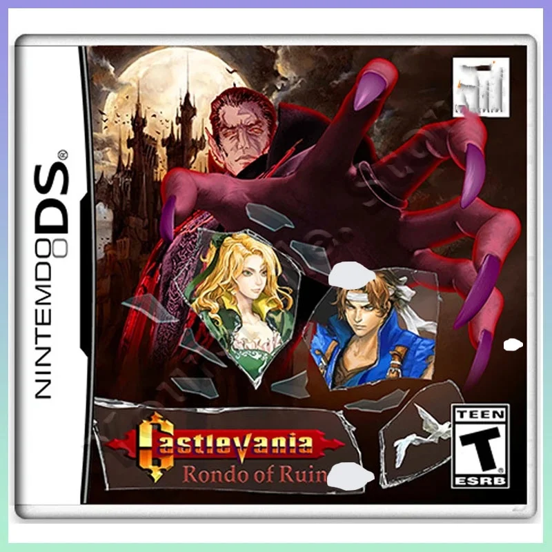 

NDS Video Game Cartridge Compatible with NDS Castlevania Series Rondo of Ruin, Romhack English Version for NDS New Gift