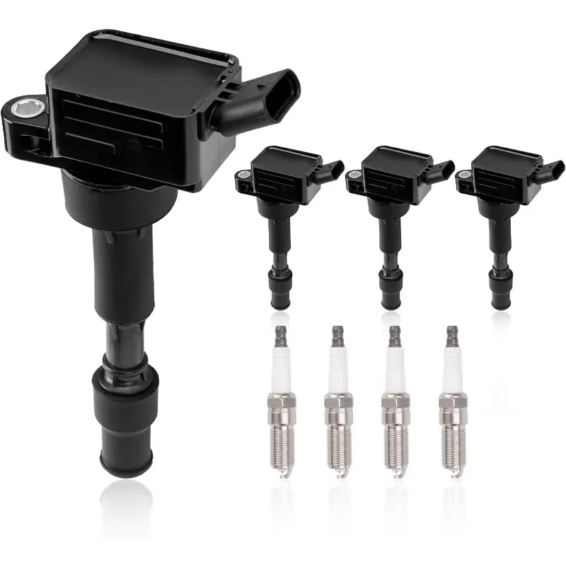 UF816 Set of 4 Ignition Coil Packs & Spark Plugs for 2016-2021 Hyu ndai Elantra Kona Replace# 27300-2E601 49137 GN10877