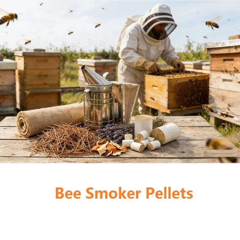 108Pcs Bee Smoker Pellets Natural Bee Smoke Fuel Beekeeping Smoker Sprayer Fumigating Bee Hive Pellets Chinese Herb Medicinal
