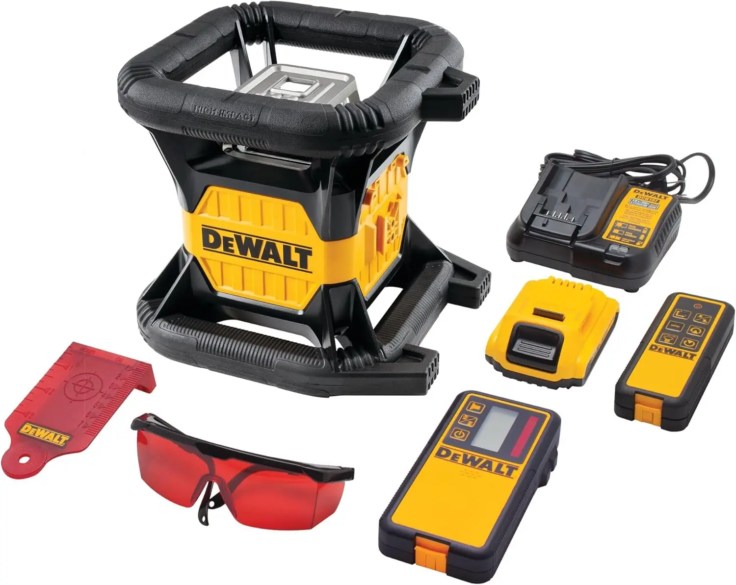 DEWALT 20v MAX* Rotary Laser, Red (DW079LR)