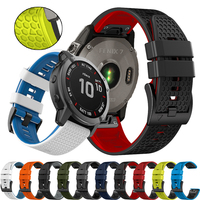 22 26mm QuickFit Silicone Watch Strap For Garmin Instinct 3 45mm Solar Watchband Epix Pro Gen 2/Fenix 6X 6 Pro 5X 5 7X 7Bracelet