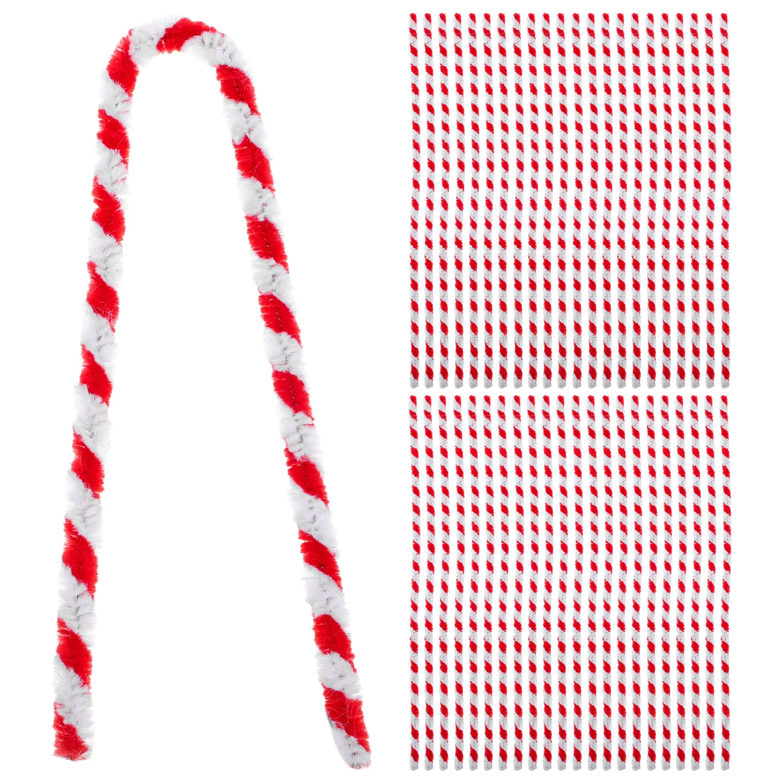 

50 Pcs Two-color Torsion Bar Kids Toys Tool Chenille Stems Pipe Cleaners Educational Baby