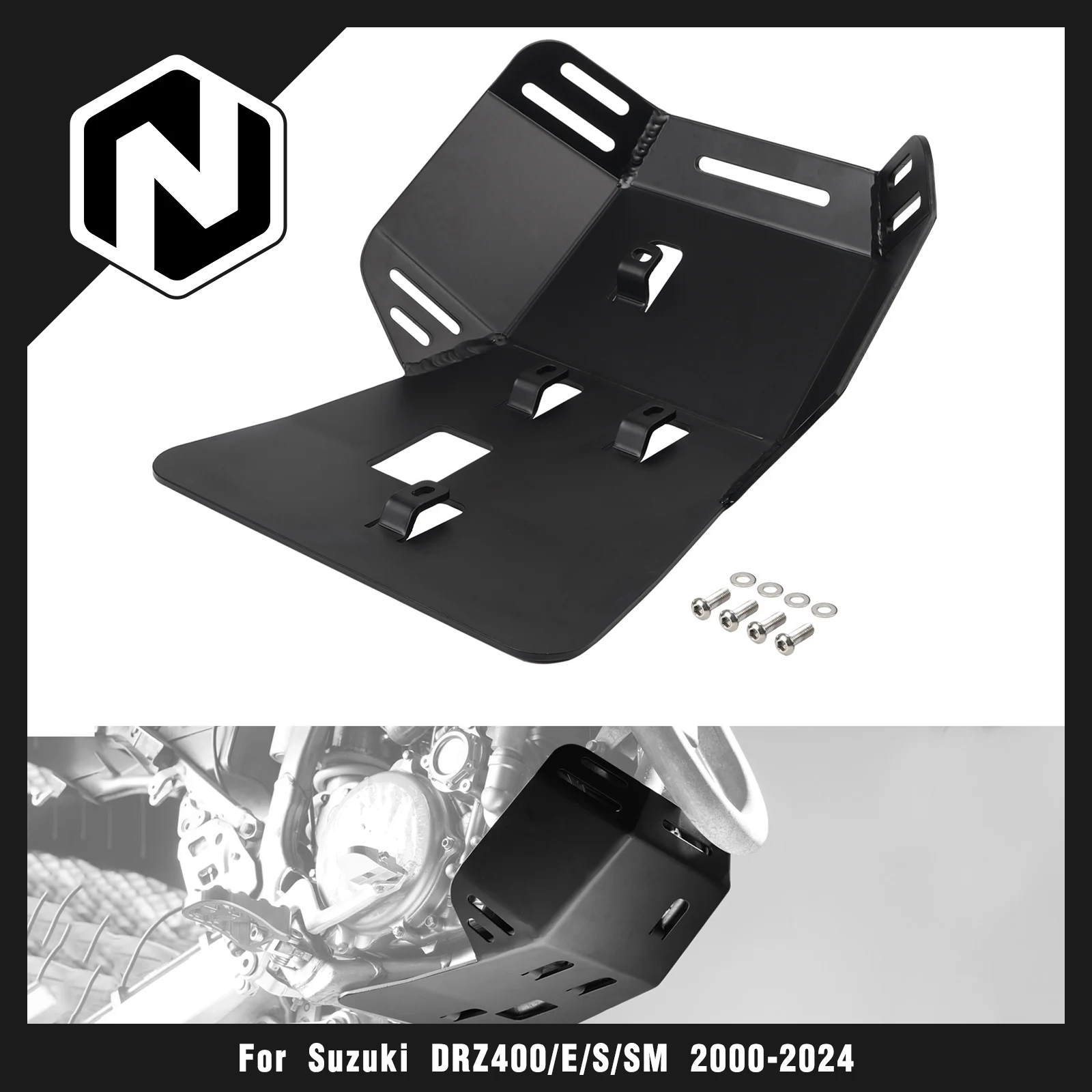 

NICECNC Skid Plate Engine Guard For Suzuki DRZ400 DR-Z400 DRZ 400 E S SM DRZ400E DRZ400S DRZ400SM 2000-2024 2023 2022 2021 2020