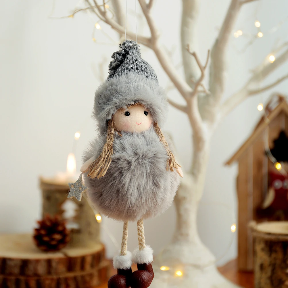 

3Pcs Angel Hanging Ornaments Cloth Art Christmas Decorations Fabric Crafts Decorations Soft Texture