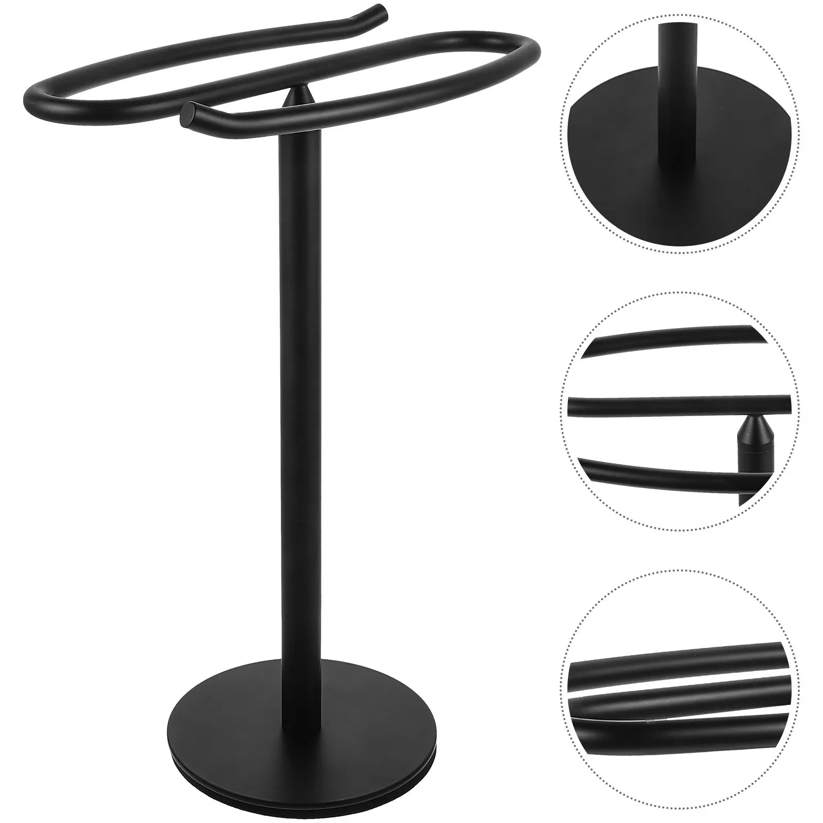 

Freestanding Stainless Steel Towel Rack Bathroom Hand Towel Holder Stand Countertop Organizer Wash Cloth Holder for Bathroom