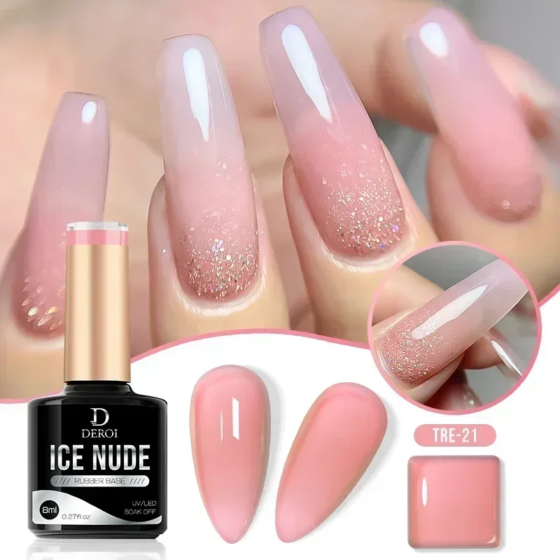 CNails Quick Extension Gel Gummibasis Semi Permanent Nude Pink Clear Building Nagelgelpoliermittel UV/LED Nail Art Poly Nagelgel