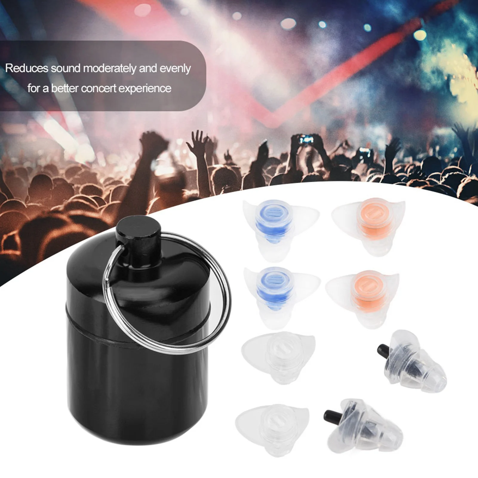 Tapones para los oídos de alta fidelidad, tapones para los oídos de 27dB, antiruido, para concierto, música, Festival, escuchar música