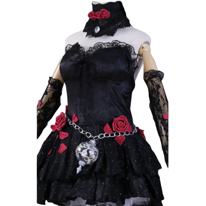 2025 ♥ New Game Identity Ⅴ Ada Mesmer Psychologist Cosplay Costume Skin Everlasting Night Black Gothic Dress Wig Woman Sexy H ☆★