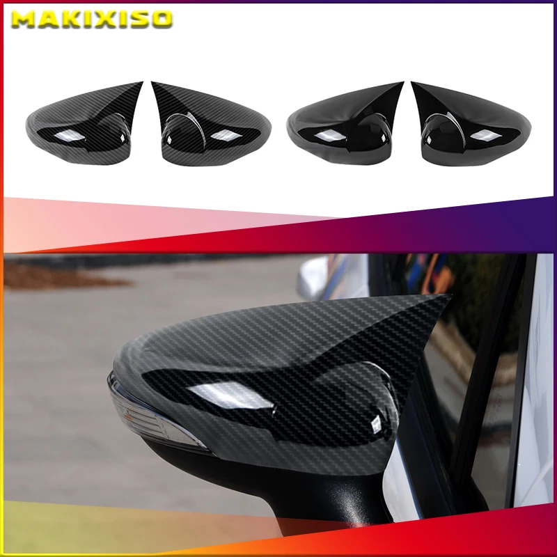 M Style Side Mirror Covers Caps For Ford Fiesta MK7 2009-2018 Rear View Mirror Case Cover Cover Accessories Add On