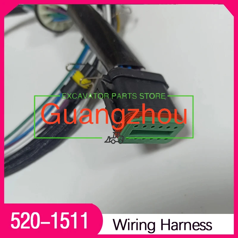 

For 325D 329D Car Trunk 520-1511 5201511 High Quality Fuel Injector Wiring Harness C7 Engine Harness 222-5917 2225917 Excavator