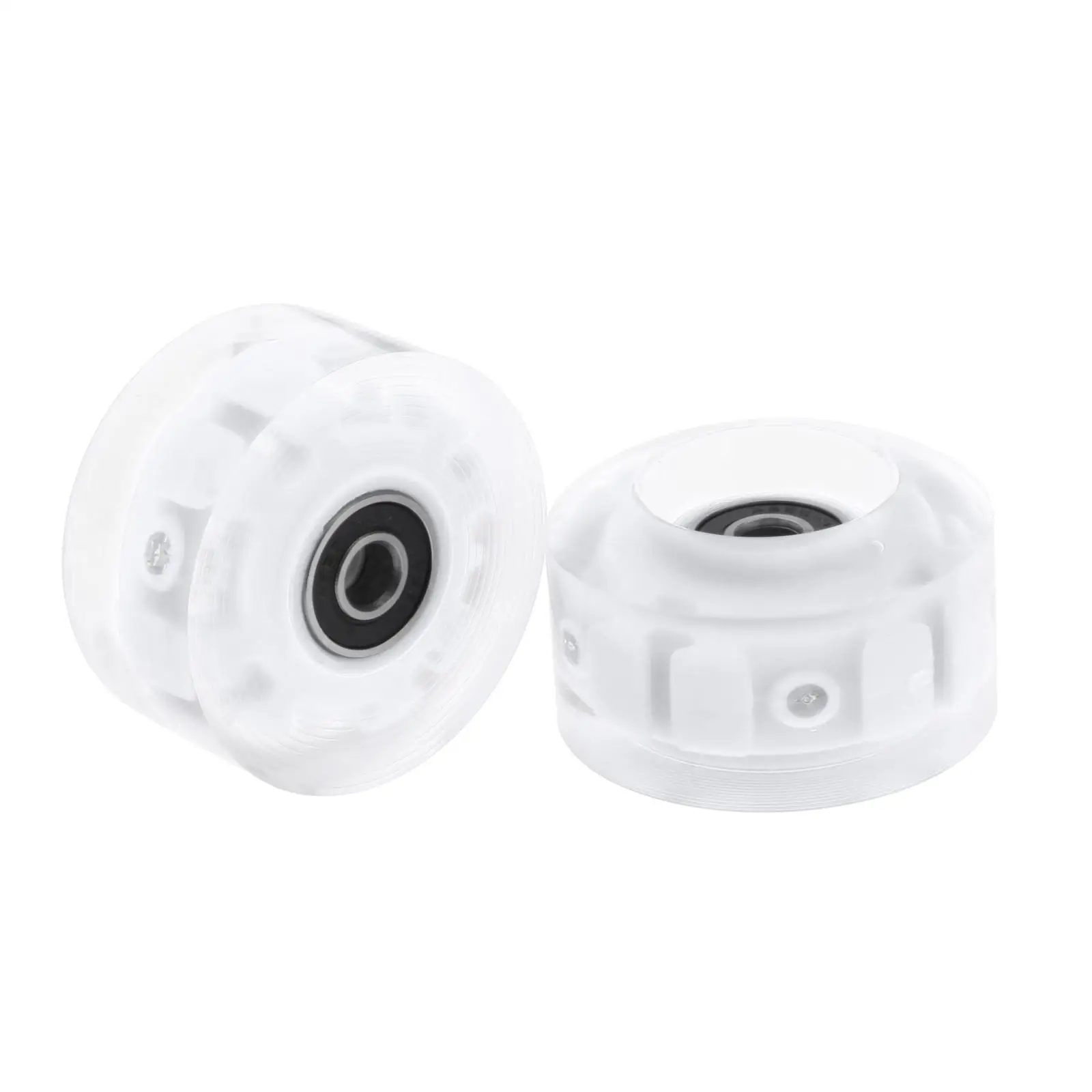 Indoor Outdoor Roller Skate Wheels Luminous PU with Free Rolling Bearings for Quad Skate Training