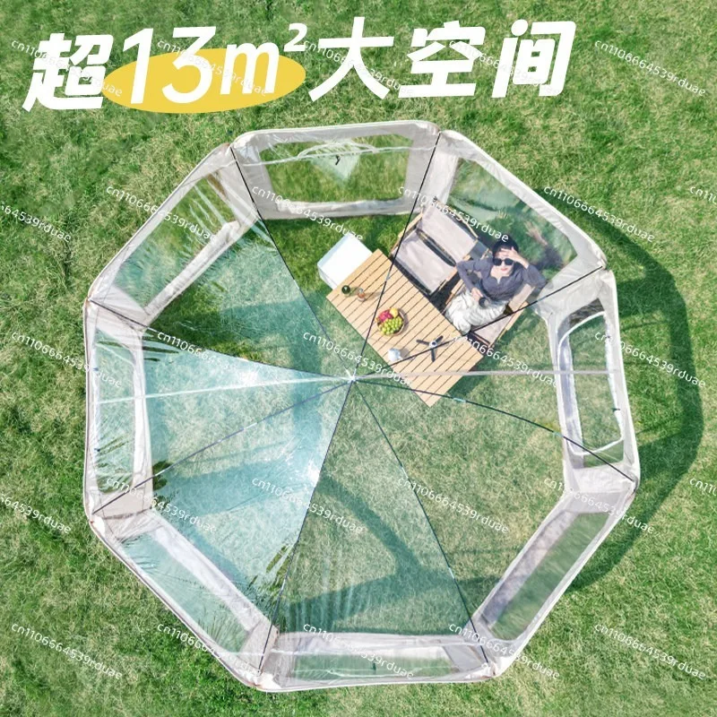 

Transparent spherical starry sky tent winter cold and warm outdoor ice fishing Internet celebrity outdoor bubble house