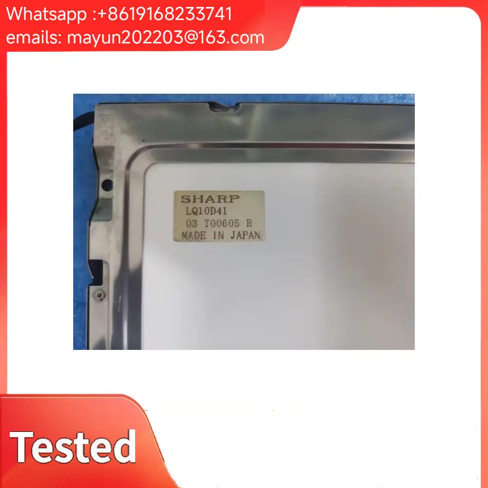 Original 10.4-inch industrial LCD screen, Compatible with models: LQ10D42, LQ10D421, LQ104V1DC31, and LQ104V1DC41.
