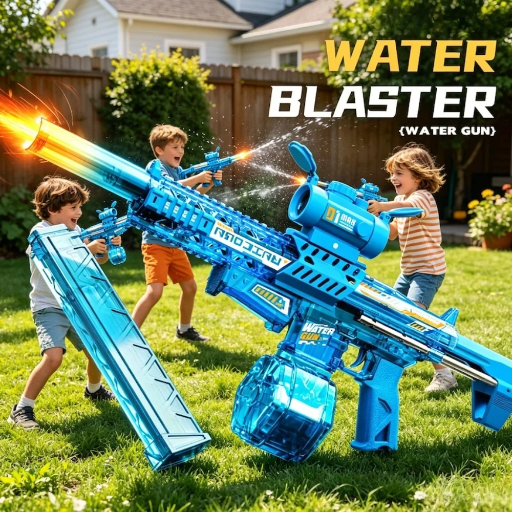 

MK9 Electric Water Gun Fully Automatic Shooting Games Summer Beach Outdoor Entertainment Toy for Children's Adult Gifts