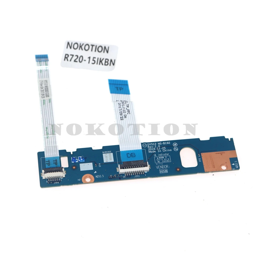 DY512 NS-B192 For Lenovo Y520 Y520-15IKBN R720 R720-15IKBN Touchpad Mouse Button Board With Cable