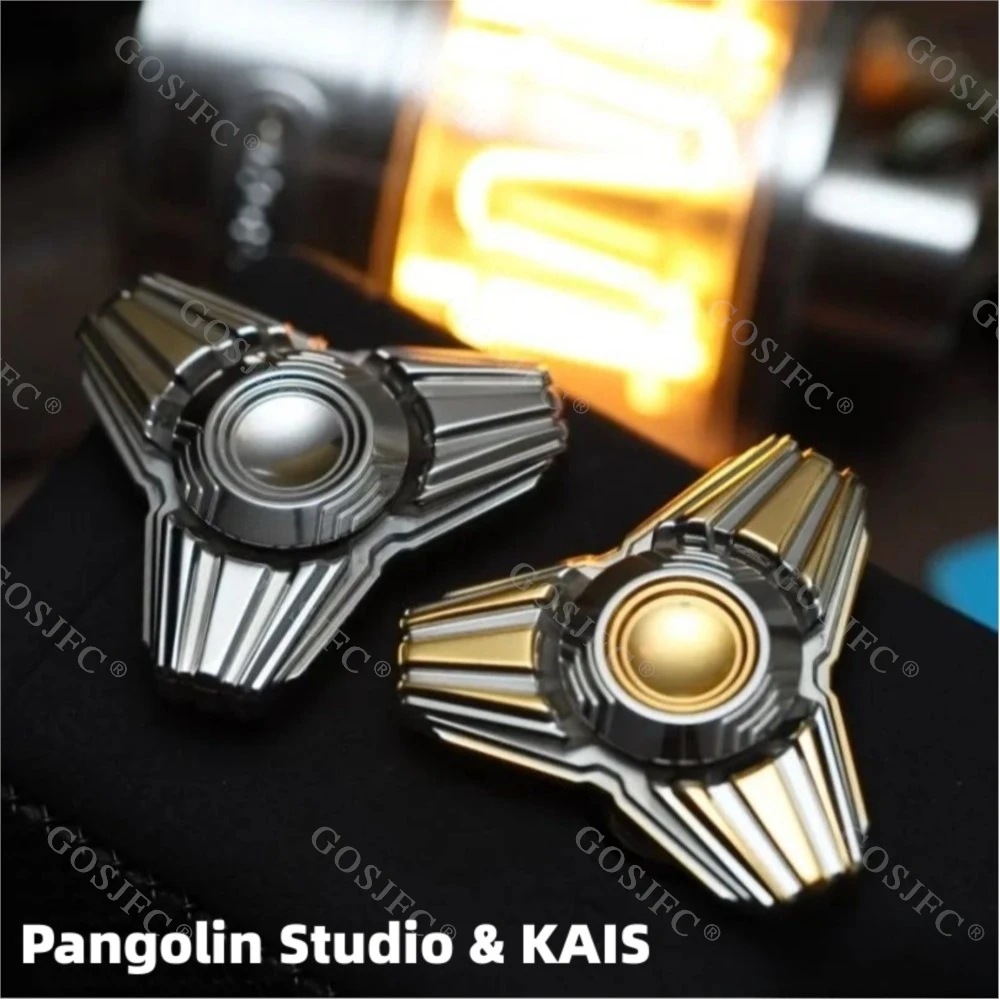 Pangolin Studio&KAIS Geen randgevoel Fidget Spinner Stress Relief Speelgoed Roestvrij staal Fidget Speelgoed voor volwassenen