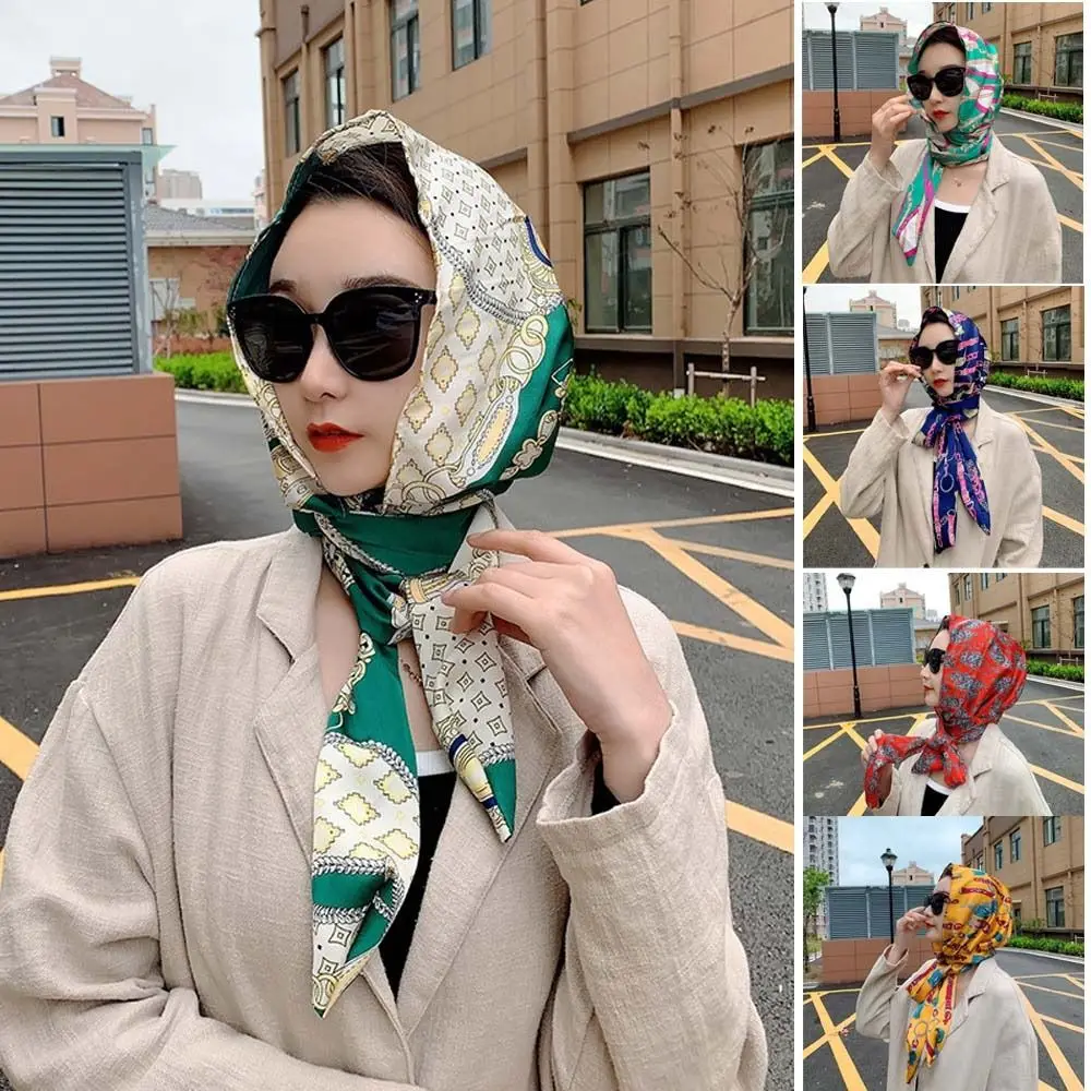 Sun-Resistant Muslim Turban Summer Breathable Soft Baotou Hat Simulation Silk Hijab Cap Women