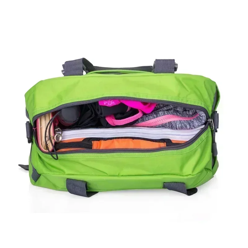 Borsa da ballo fitness yoga di grande capacità Borsa sportiva a tracolla da allenamento in nylon impermeabile Borsa da viaggio da donna