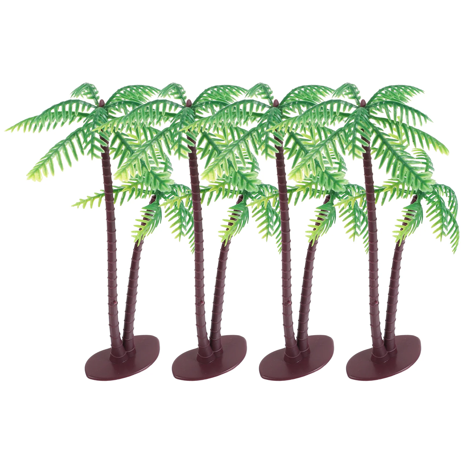 4 Pcs Realistic Mini Figurine Decor Chic Multi-function Tree Figure Landscaping Plastic Vivid Child Artificial Plants