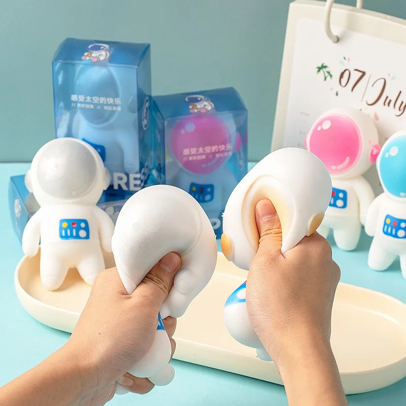 Mainan Astronot Space Man Squishy Tabas, Mainan Fidget Squeeze, Bola Anti-stres, Mainan Squishy untuk Hadiah Ulang Tahun, Souvenir Pesta