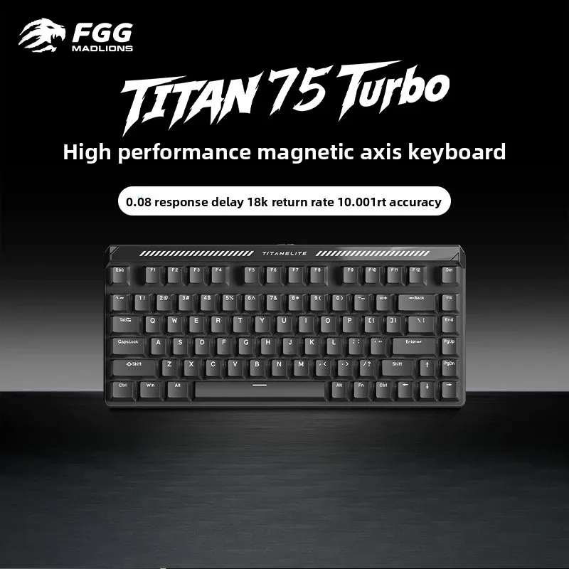 MADLIONS TITAN75 Turbo Wired Magnetic Switch Mechanical Keyboard Hot Swappable RGB High Performance E-Sports Game Keyboard