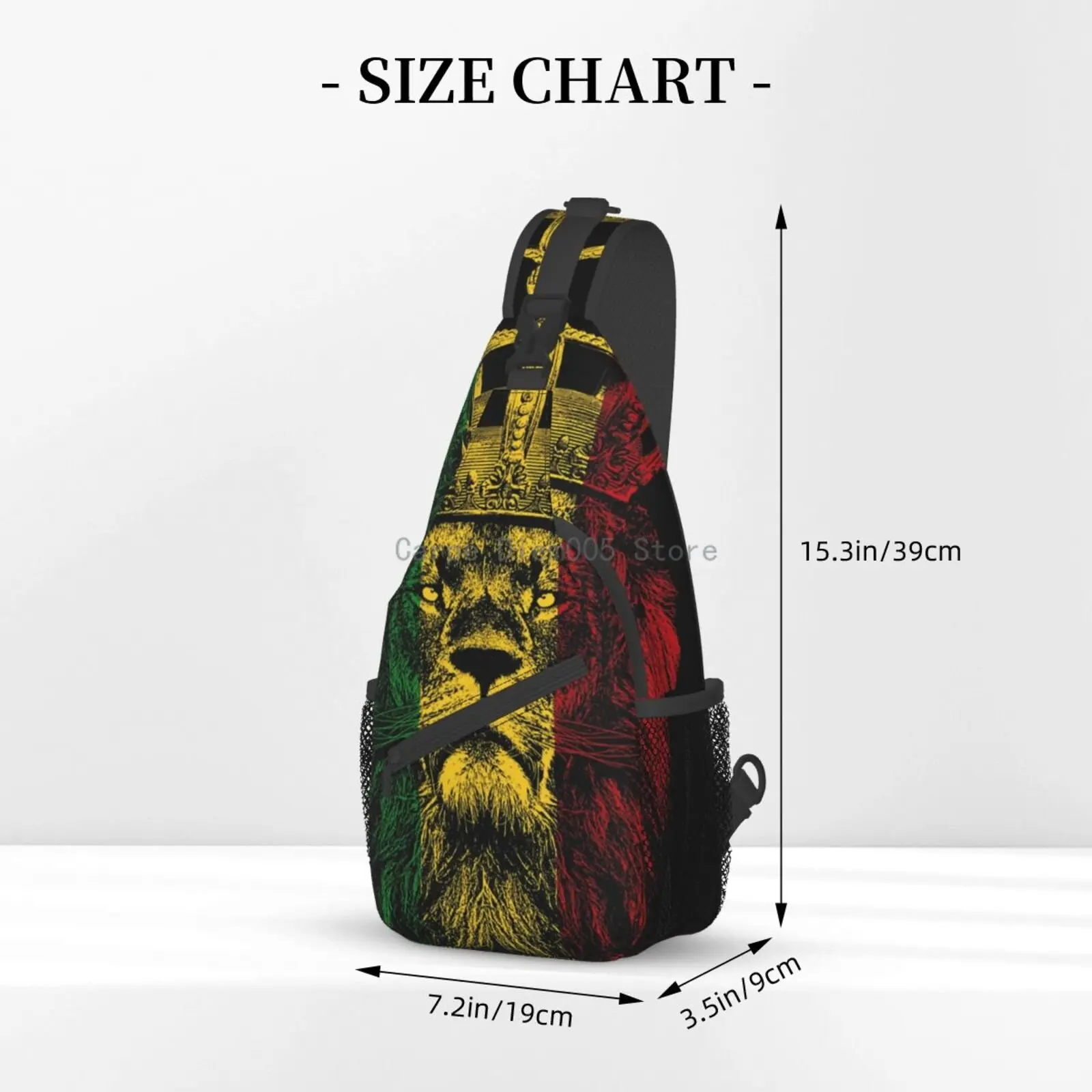 Bob Marley Sling-mochila cruzada para hombre, bolso de hombro para senderismo