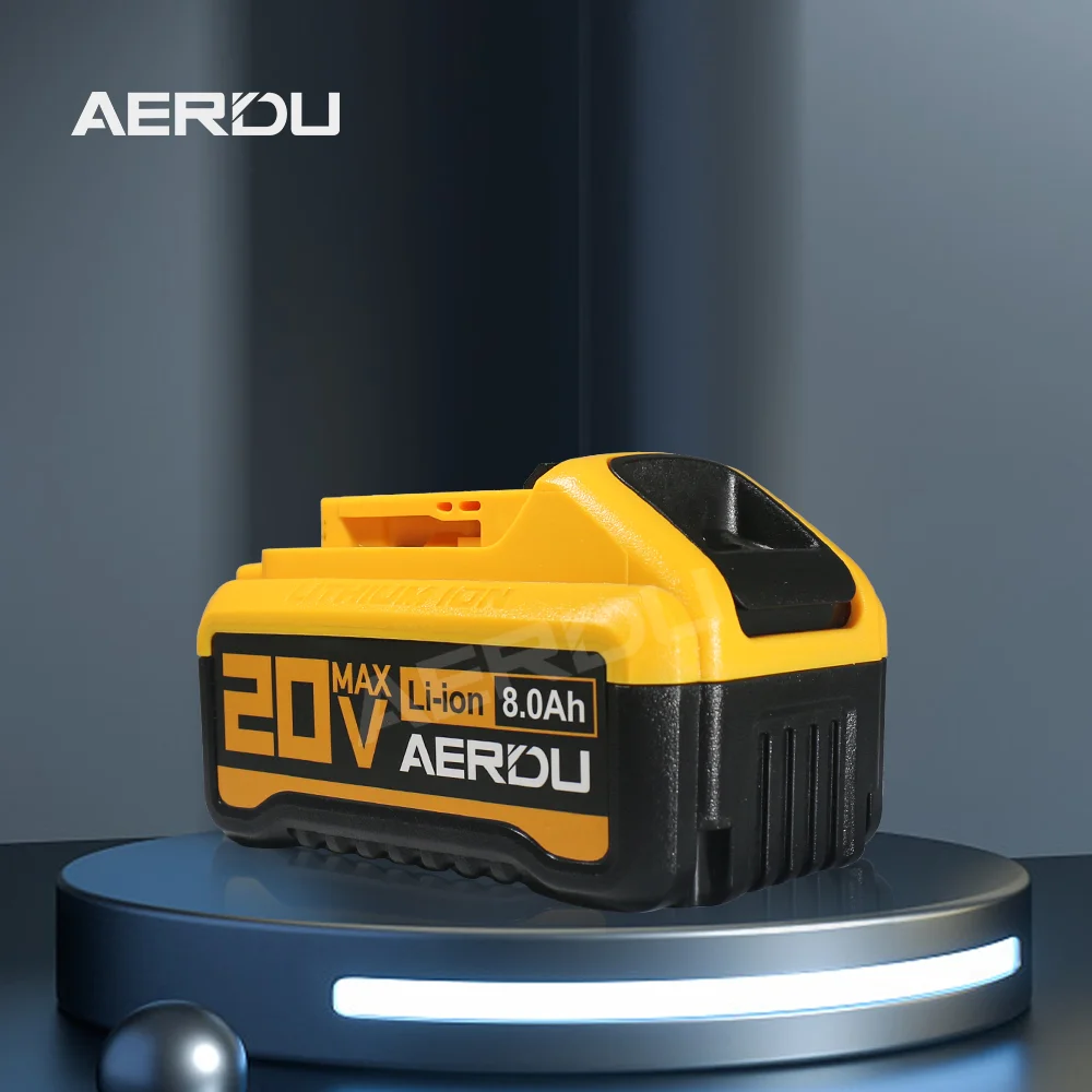 AERDU For DCB200 Tools Battery 20V 6Ah-10Ah 21700 Lithium-Ion Battery For Dewalt DCB206 DCB200 DCB205 DCF845 DCF850 DCF892 DCF91