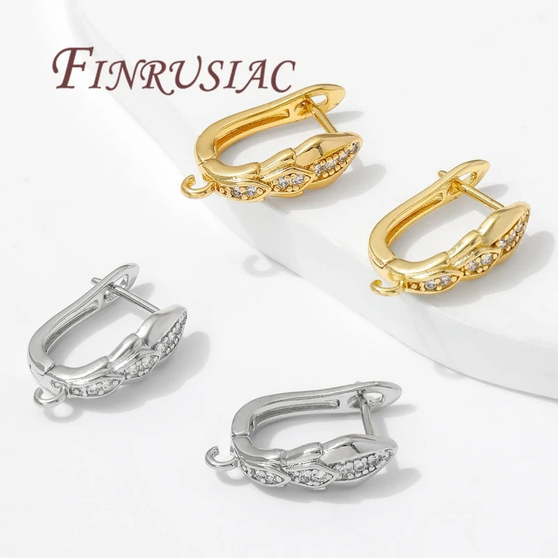 Berlapis Emas 18K, Gesper Kait Anting Anti Alergi, Perlengkapan untuk Perhiasan, Pengencang Kawat Telinga, Aksesori Perlengkapan Anting