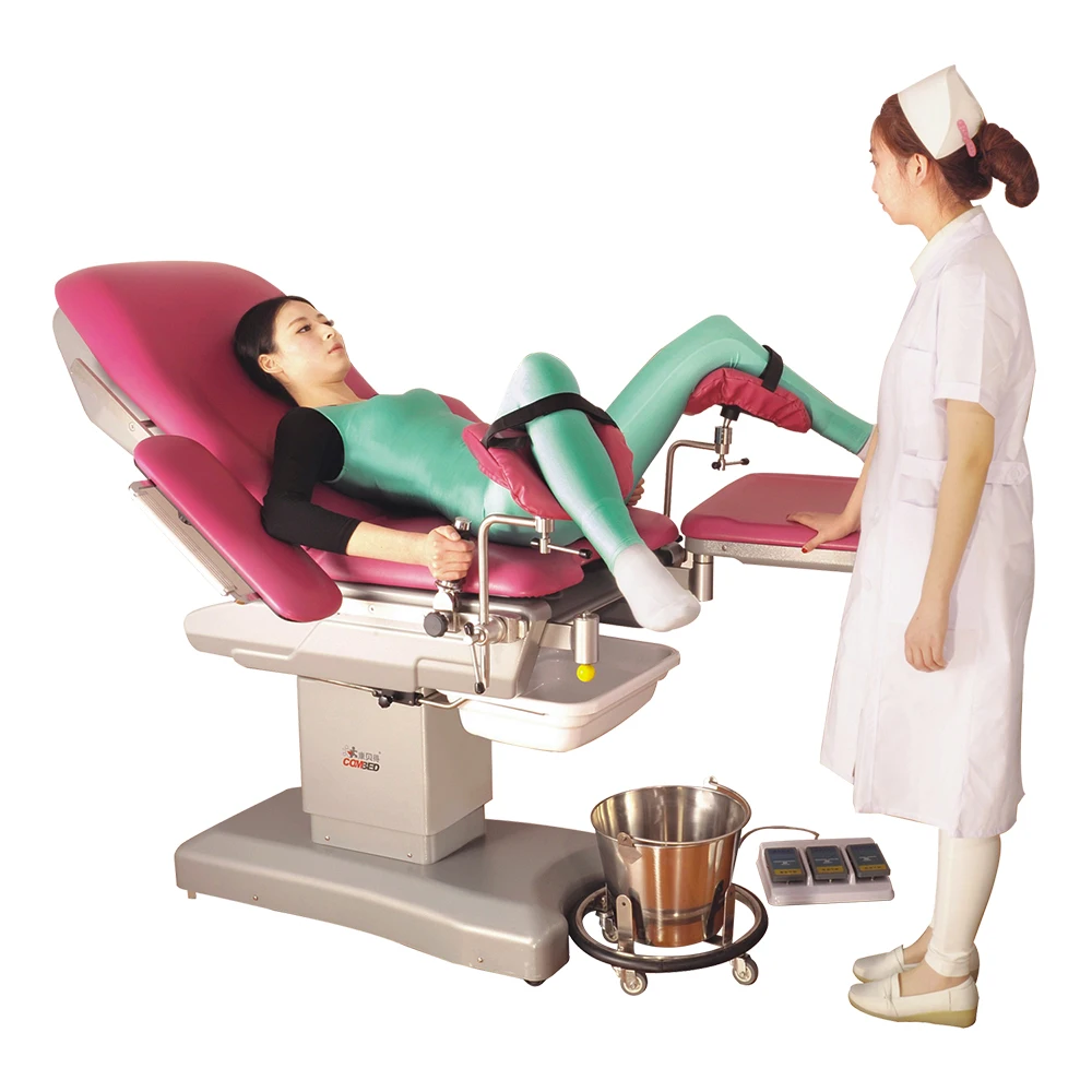 YFDC-LT03 (II)  hospital gynecological examination table, stainless steel material, maximum load-bearing 250 kg