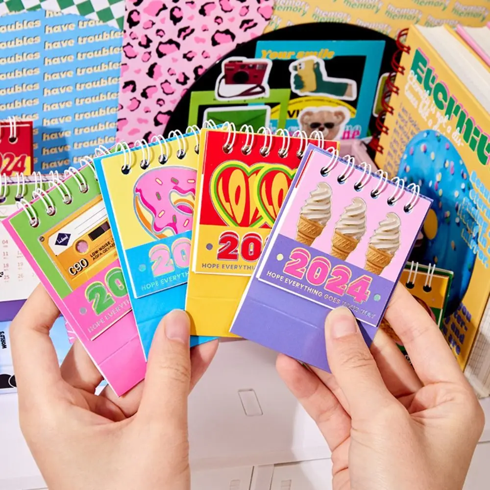 Mini Calendário Decorativo, Standing Desk, Programação Diária, Office Gift, Home Novidade Decor, Household, 2024