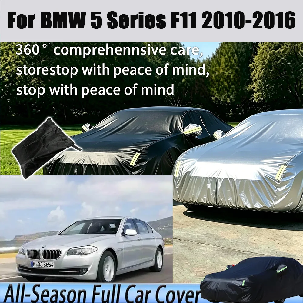 

Outdoor Protection Full Car Cover Snow Cover Sunshade Waterproof Dustproof Exterior For BMW 5 Series F11 2010-2016 2011 2012