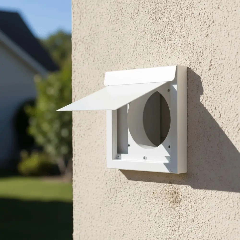 غطاء تهوية مجفف بتصميم المثبط مقاس 4 بوصة، مادة معدنية، غطاء فتحة تهوية خارجية مصممة لتعزيز تدفق الهواء #4