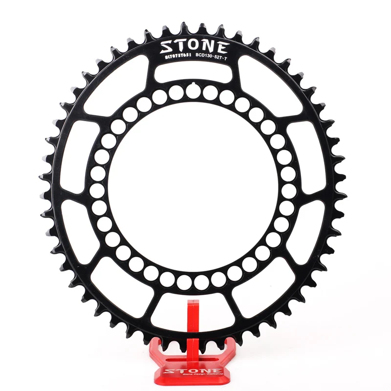 Stone Oval Shape Alloy Chainring BCD130 5 Arms for Road Fnhon K3P Pline Cline Folding Bike Chainwheel Narrow Wide with Bolts