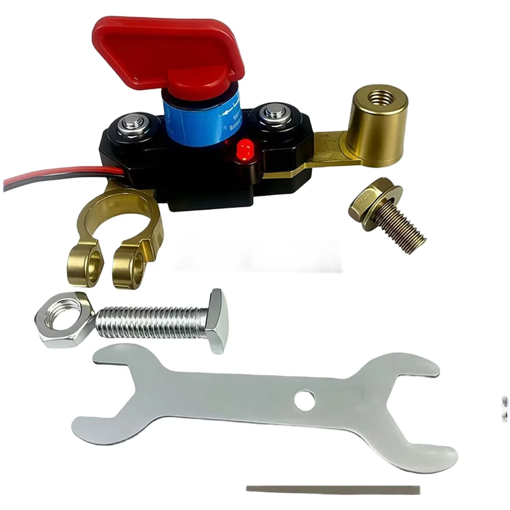 12V 24V Battery Disconnect Switch Featuring Rotary Control Mechanism for Vehicles Requiring Reliable Power Isolation Capability