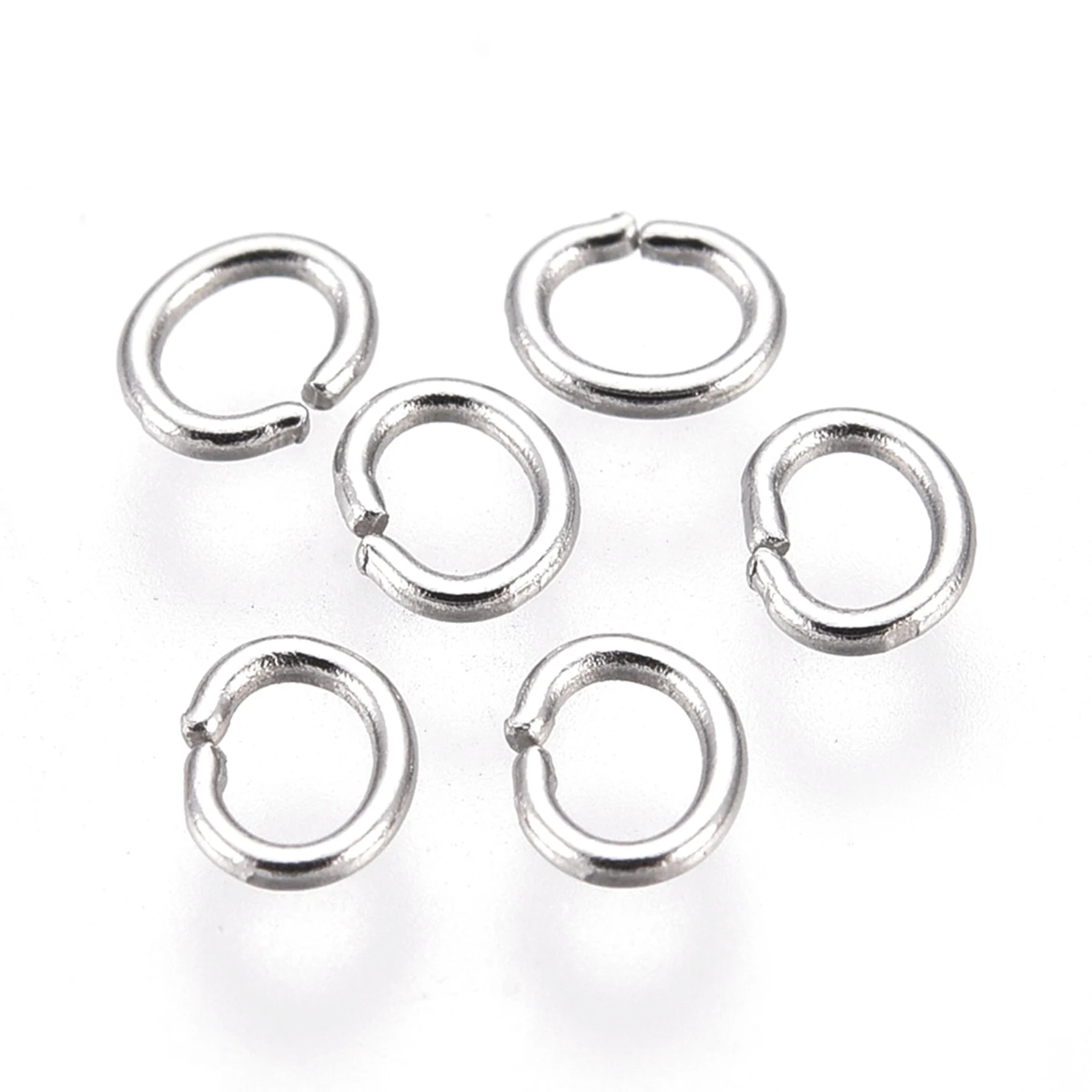 

500pcs 304 Stainless Steel Oval Jump Rings Open Jump Rings Connector Link for Jewelry Making DIY Craft Bracelet Necklace