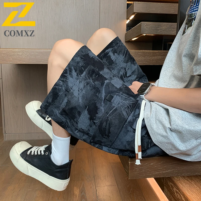 

Мужские спортивные шорты для лета: для тренировок в зале, бега, из вельвета, свободного кроя, для джоггинга, повседневные, для баскетбола, спортивные брюки