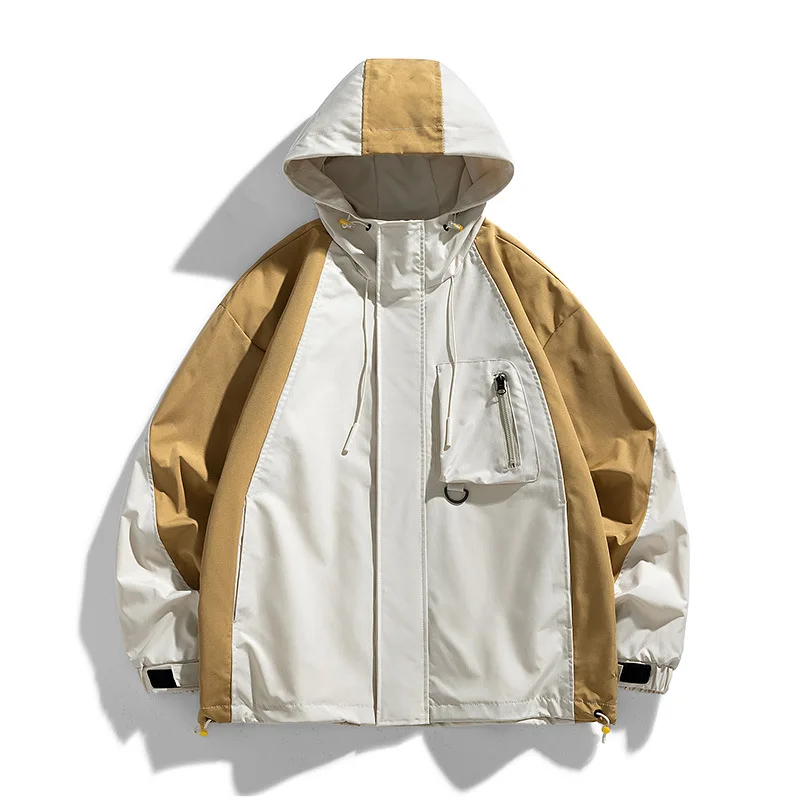 

Spring And Autumn New Men's Jacket Outdoor Sports Loose Versatile Hooded Tooling Jacket Couple Jacket