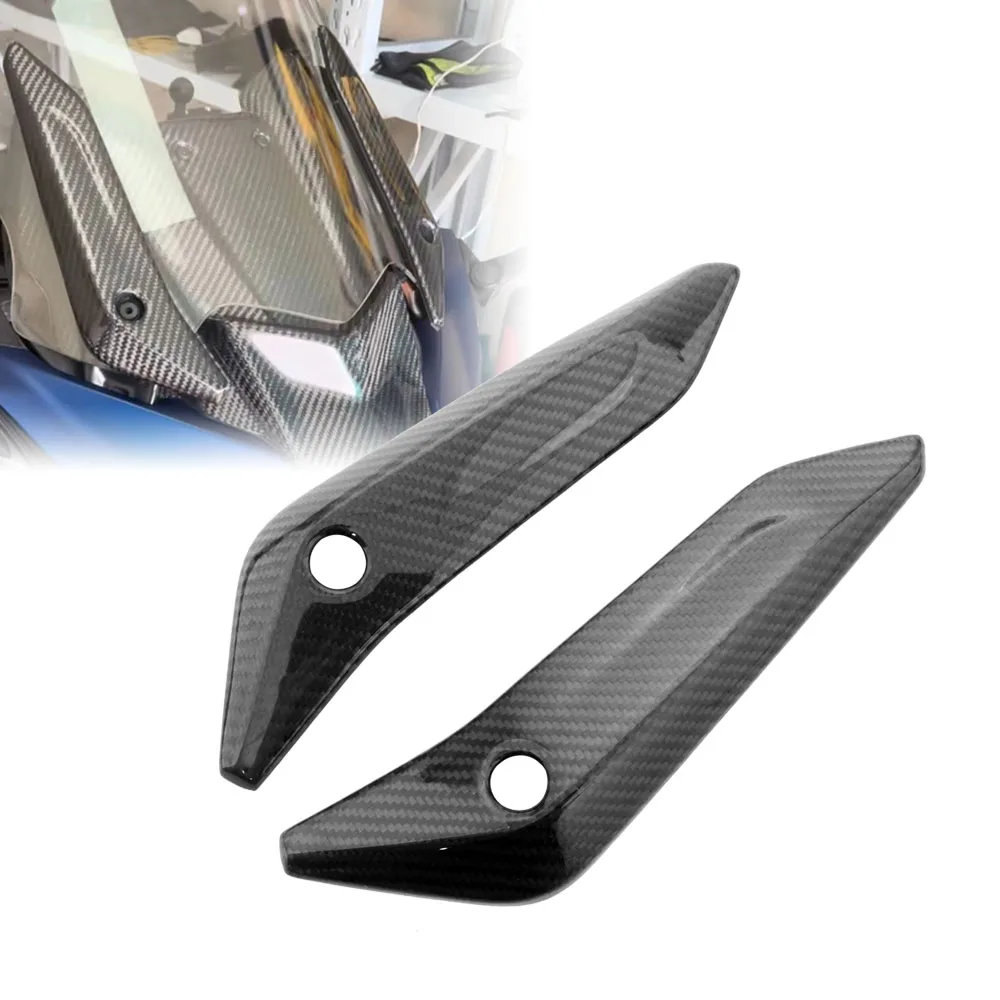 

Motorcycle Accessories Front Windshield Side Covers Carbon Fiber Black Fit For Yamaha TMAX 530 560 2017 2018 2019 2020 2021
