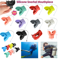 1pcs Silicone Scuba Diving Mouthpiece Scuba Moldable Bite Mouthpiece Regulator Cover for Free Deep Snorkeling Underwater Accesso