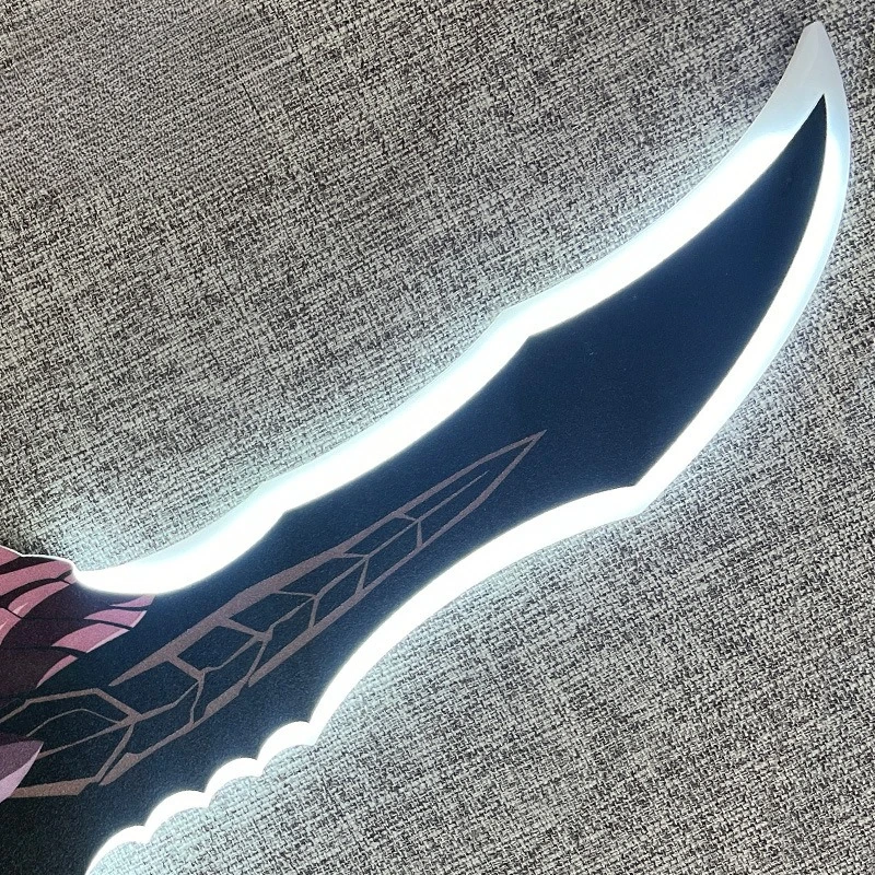 Solo Leveling 58cm/22.83in Luminous Toy Wooden Sword Anime Peripherals Model Props Collectible Cosplay Display Boy Birthday Gift