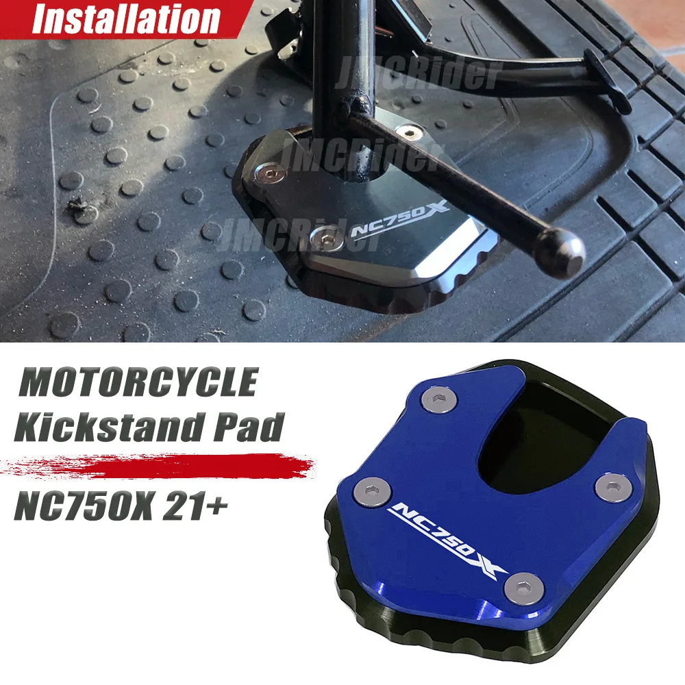 For HONDA NC 750X NC750X DCT 2021 2022 2023 Motorcycle Accessories Kickstand Side Stand Extension Pad Foot Support Plate