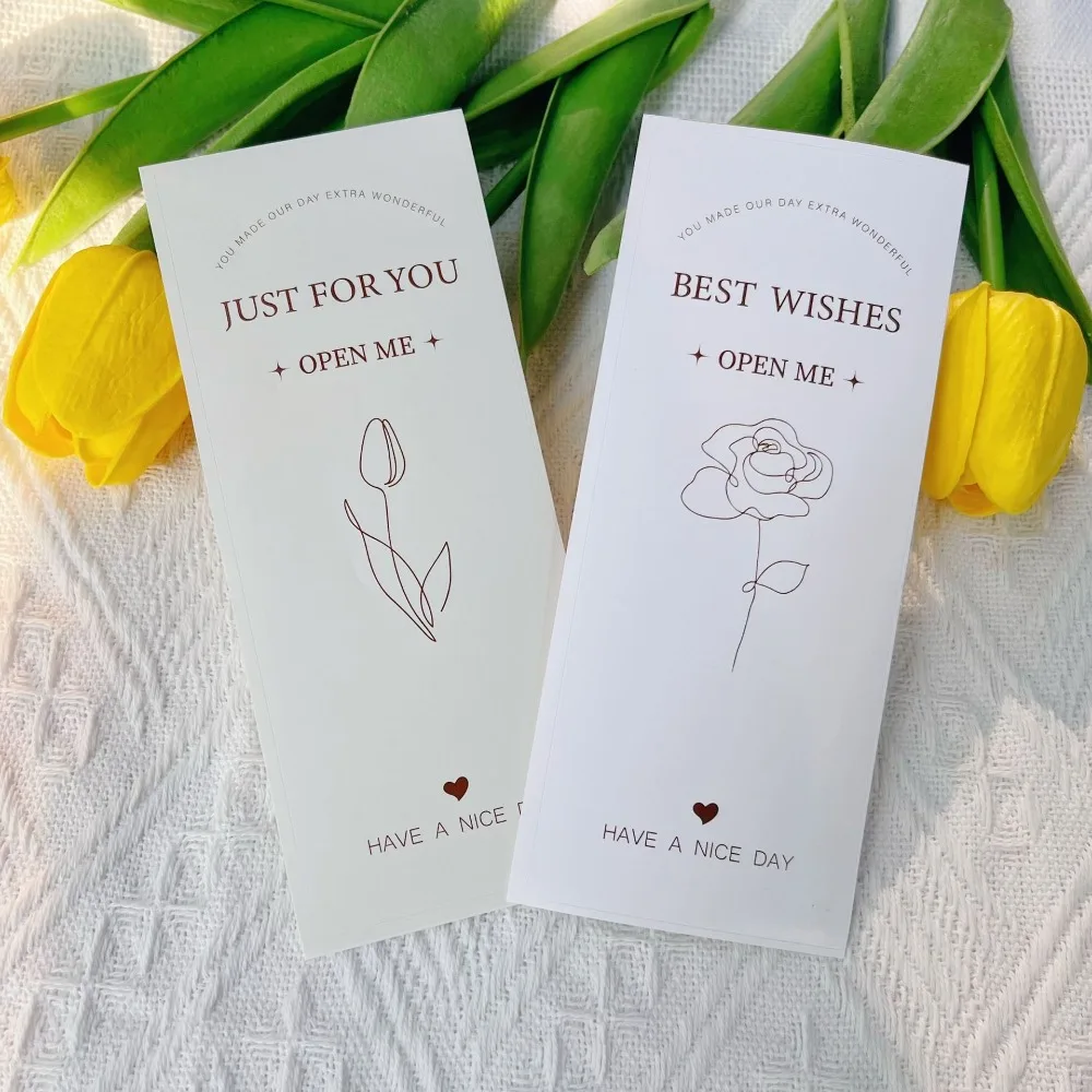 50pcs Rectangular Thank You Sticker 6x15cm Flowers Pattern Gift Box Package Decor Handmade Seal Labels for Birthday Wedding - view 5