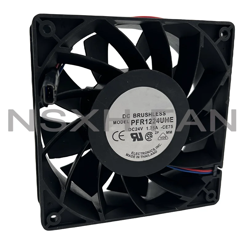 PFR1224UHE CE75 12CM 24V 1.75A 120x120x38mm 2-Wire 3-Wire Server Cooler Fan