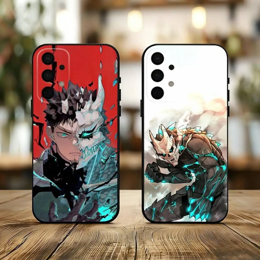 Funda de teléfono K-Kaiju N-No-8 para Samsung Galaxy A73,A72,A71,A70,A53,A52,A51, funda negra de silicona suave