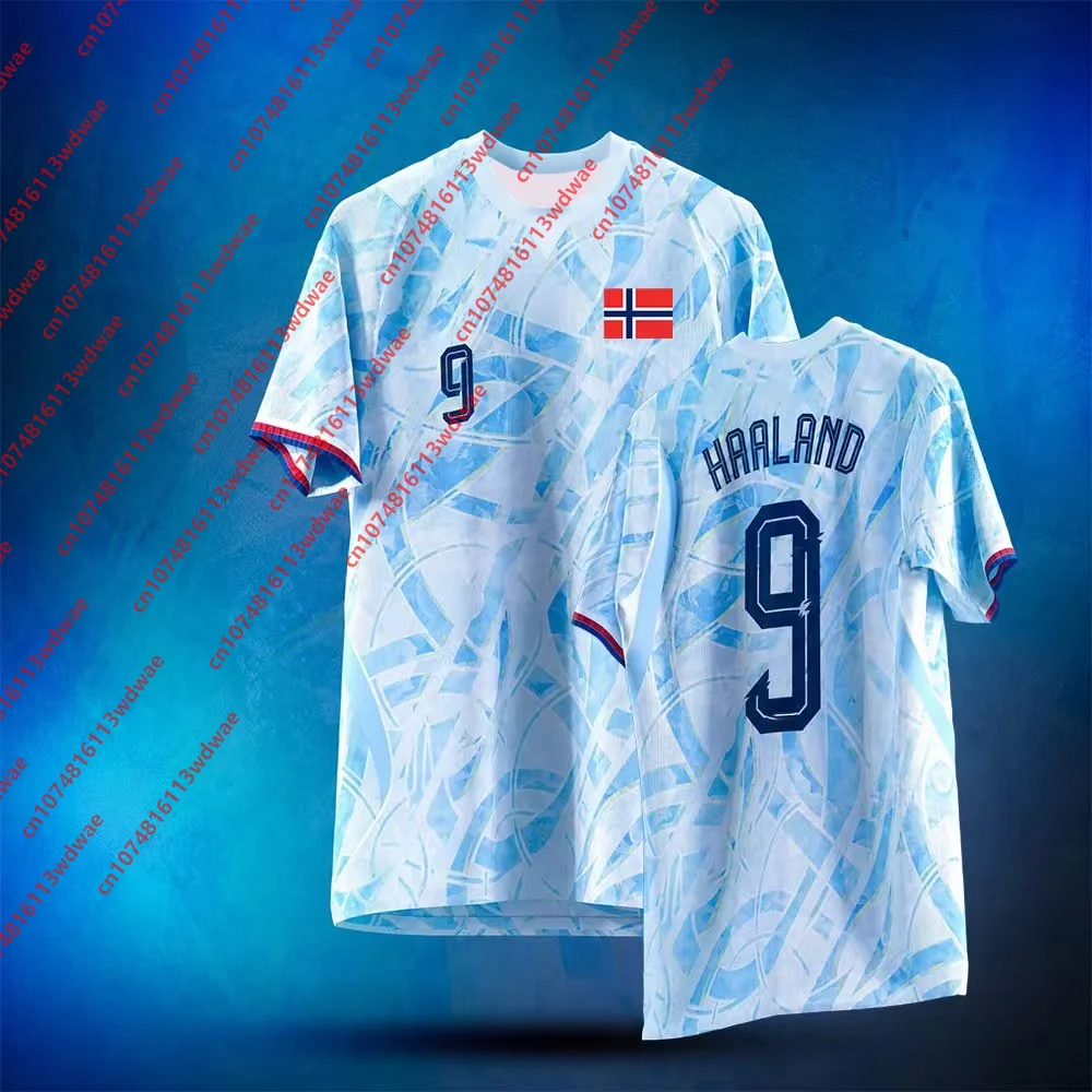 NEW Norway Style clothing Football Jersey Quick-Dry Haaland 9 Football Tshirt Outdoor football Tracksuit Special Edition Kid Tee